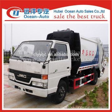 JMC 4*2 small capacity of rear loader garbage truck